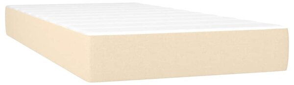 Box spring postel s matrací krémová 120x190 cm textil 3270395