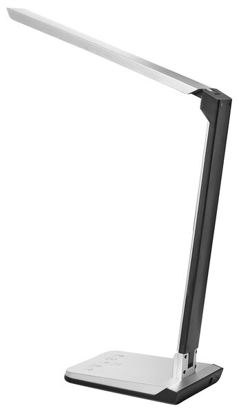 LED stolní lampa PICTOR se stmívačem Stříbrná