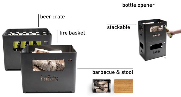 Höfats designové zahradní grily Beerbox