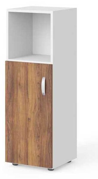 Střední skříň Manager 39,9 x 42,2 x 119,5 cm, levá, ořech warmia / bílá