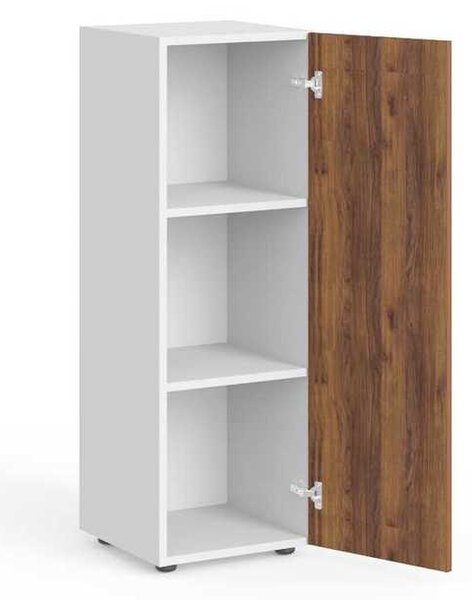 Střední skříň Manager 39,9 x 42,2 x 119,5 cm, pravá, ořech warmia / bílá