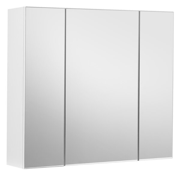 Koupelnová skříňka se zrcadlem SELENE, 60x15x55cm, bílá Vasagle