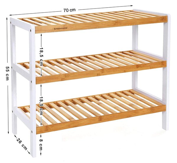 SONGMICS Praktický regál Baey hnědý