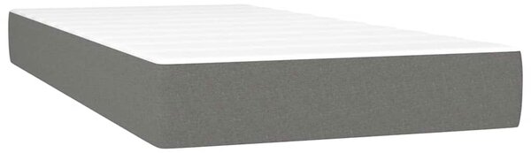 Box spring postel s matrací tmavě šedá 120x190 cm textil 3270426