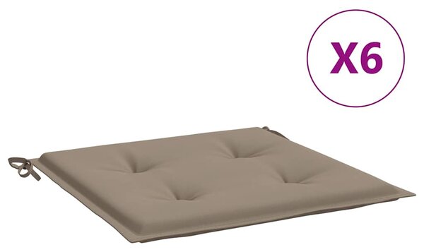 Podušky na zahradní židli 2 ks taupe 40x40x3 cm látka oxford 314019