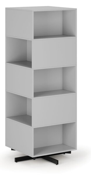 Otočný regál, 680×680×1932 mm, 10 oddílů, šedá