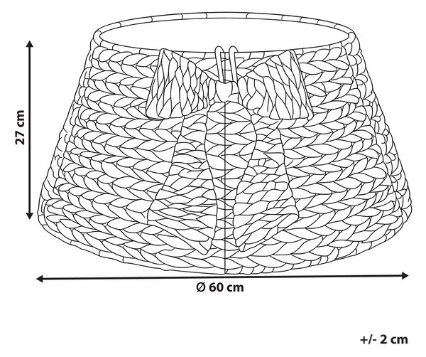 Kryt na stojan vánočního stromku ALAVETELLI 60 cm Přírodní