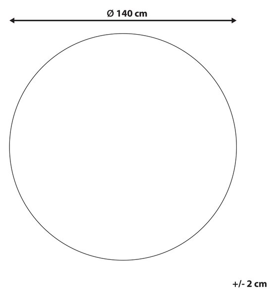 Koberec BUKSE Béžová ø 140 cm Juta