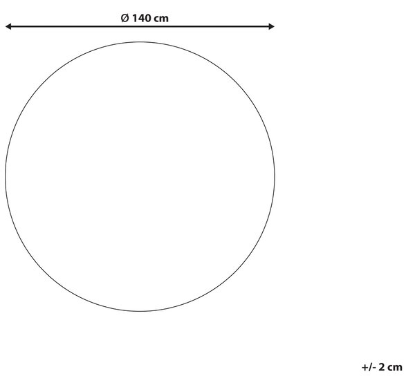 Koberec ARTORA Béžová ø 140 cm Juta
