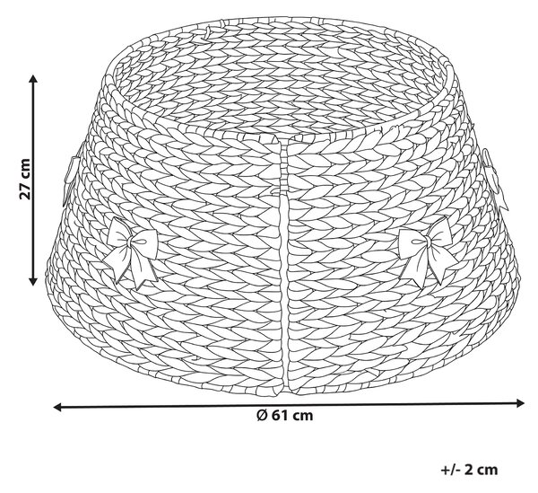 Kryt na stojan vánočního stromku HINTTA 61 cm Přírodní