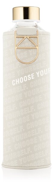 Skleněná lahev s obalem z umělé kůže EQUA Choose Yourself 750 ml