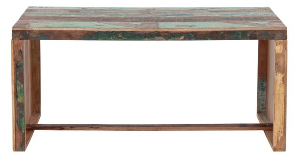 Masivní psací stůl Hankey z recyklovaného dřeva, lakovaný, vícebarevný – 160×70×75 cm