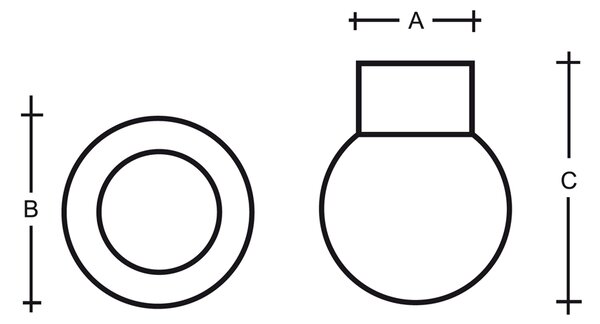 Lucis Stropní/nástěnné svítidlo Alfa, ⌀11,5 cm, IP44, 1xE14, 5W