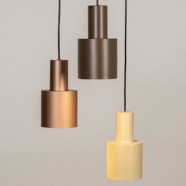 Závěsné designové svítidlo do kuchyně Verticolla Brown 3 (LMD)