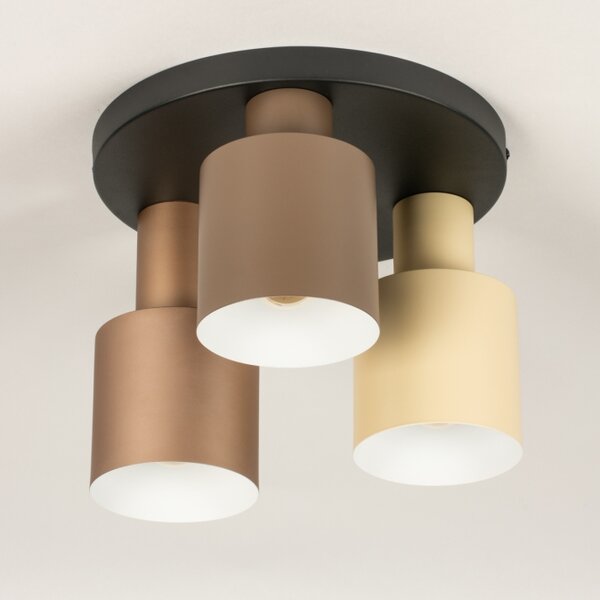 Stropní designové svítidlo Verticolla Brown 3 (LMD)
