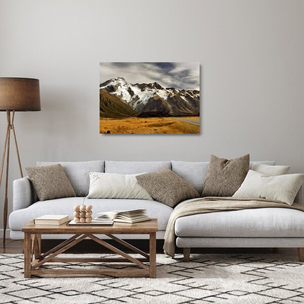 Skleněný obraz hory Sefton, Nový Zéland (70x50 cm)