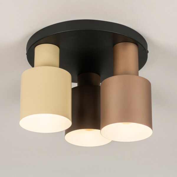 Stropní designové svítidlo Verticolla Brown 3 (LMD)