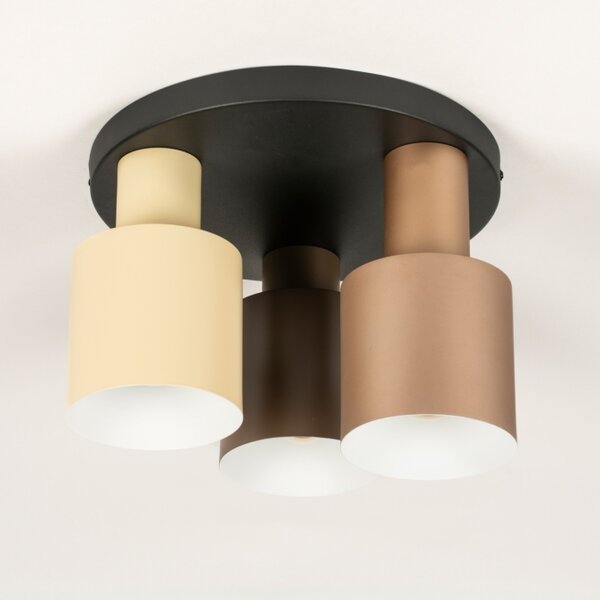 Stropní designové svítidlo Verticolla Brown 3 (LMD)