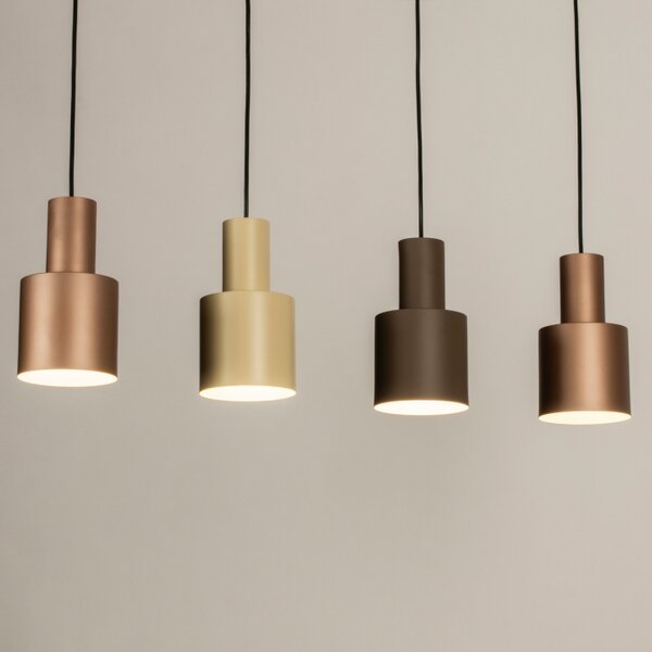 Závěsné designové svítidlo nad stůl Verticolla Brown 4 (LMD)