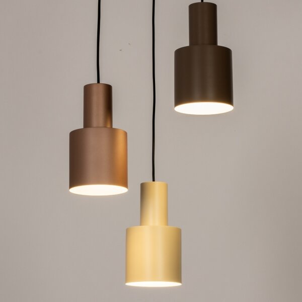 Závěsné designové svítidlo do kuchyně Verticolla Brown 3 (LMD)