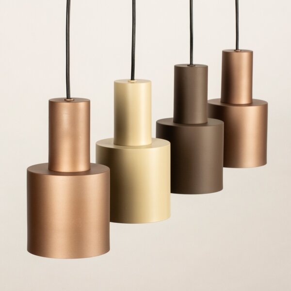 Závěsné designové svítidlo nad stůl Verticolla Brown 4 (LMD)