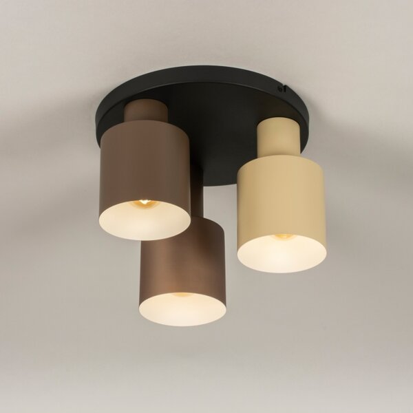 Stropní designové svítidlo Verticolla Brown 3 (LMD)
