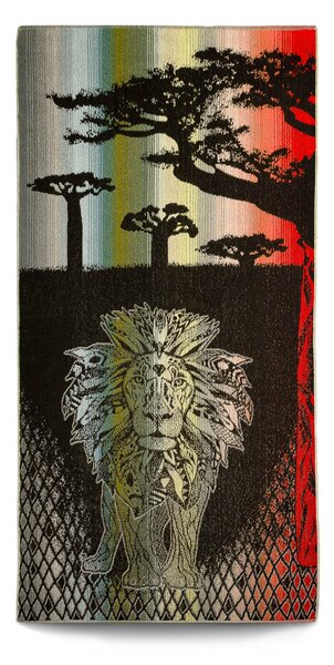 Plážová osuška Veba ZARA Africké léto lev III. Velikost: 75x150 cm