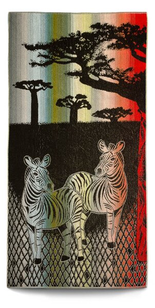Plážová osuška Veba ZARA Africké léto zebra III. Velikost: 75x150 cm
