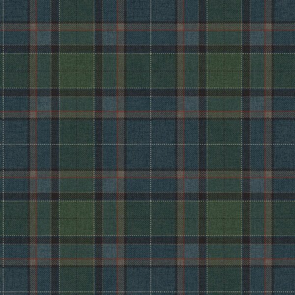 Tapeta Stirling, modrá, zelená, CA10422, Carl Robinson Edition 24 The Highlands