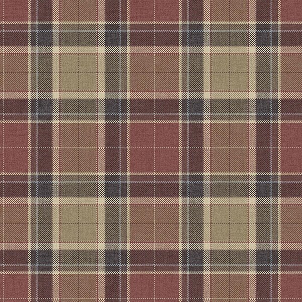 Tapeta Stirling, červená, béžová, CA10411, Carl Robinson Edition 24 The Highlands