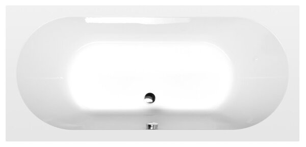 Aqualine Aqualine, JIZERA obdélníková vana 170x80x39cm, bílá, G1780