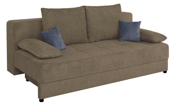 ROZKLÁDACÍ POHOVKA, textil, kompozitní dřevo, hnědá P & B - Rozkládací pohovky, Online Only