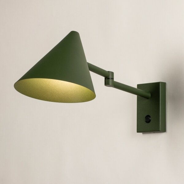 Nástěnné designové svítidlo s vypínačem Florentia Green (LMD)