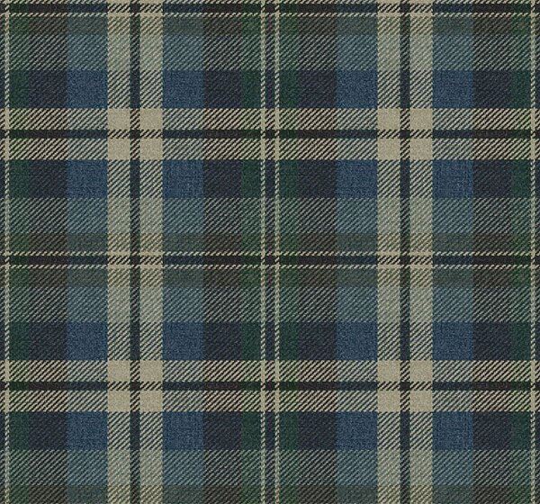 Tapeta Dundee, modrá, hnědá, CA10102, Carl Robinson Edition 24 The Highlands
