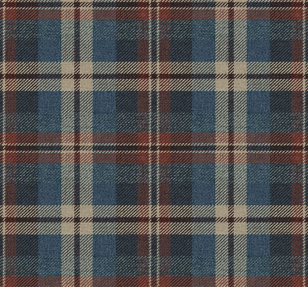 Tapeta Dundee, červená, béžová, CA10101, Carl Robinson Edition 24 The Highlands