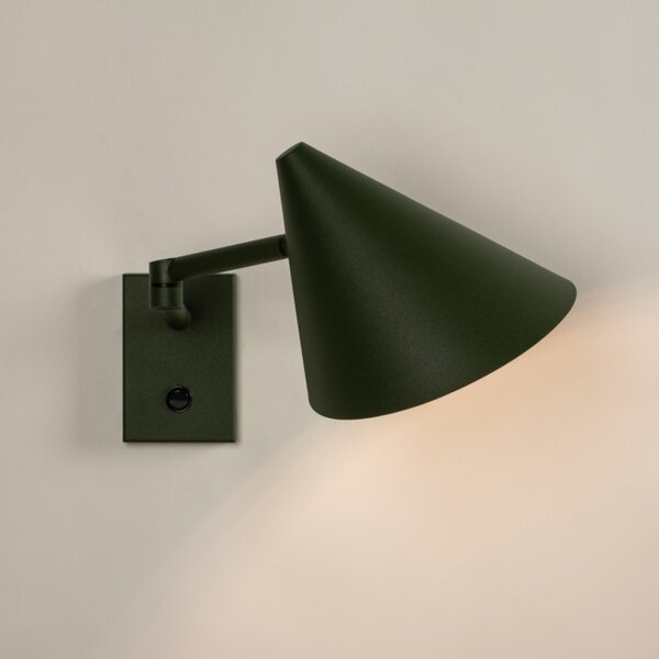 Nástěnné designové svítidlo s vypínačem Florentia Green (LMD)
