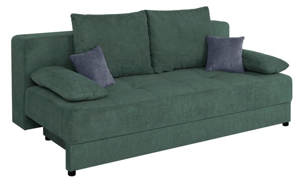 ROZKLÁDACÍ POHOVKA, kompozitní dřevo, textil, petrolej P & B - Rozkládací pohovky, Online Only