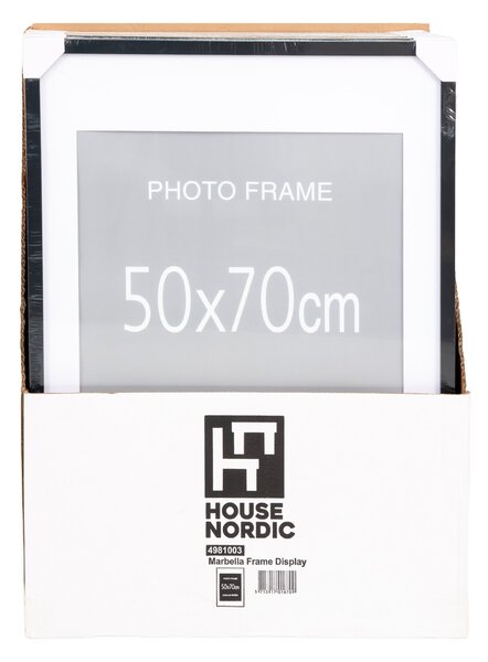 Sada 10ks fotorámečků na zeď Optic 50x70 cm černá/přírodní