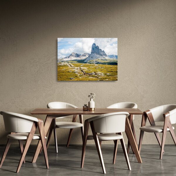 Skleněný obraz - Italské Dolomity (70x50 cm)