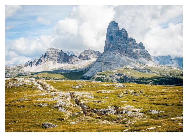 Skleněný obraz - Italské Dolomity (70x50 cm)