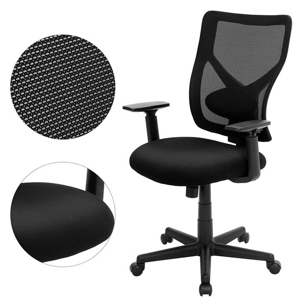 SONGMICS Kancelářská židle Karhone černá
