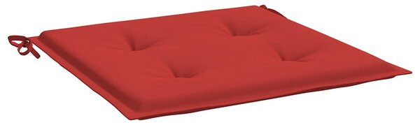 Podušky na zahradní židli 4 ks červené 50x50x3 cm látka oxford 314050