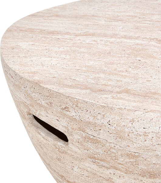 Konferenční stolek VICARELLO 68 cm 68 cm Travertinový efekt
