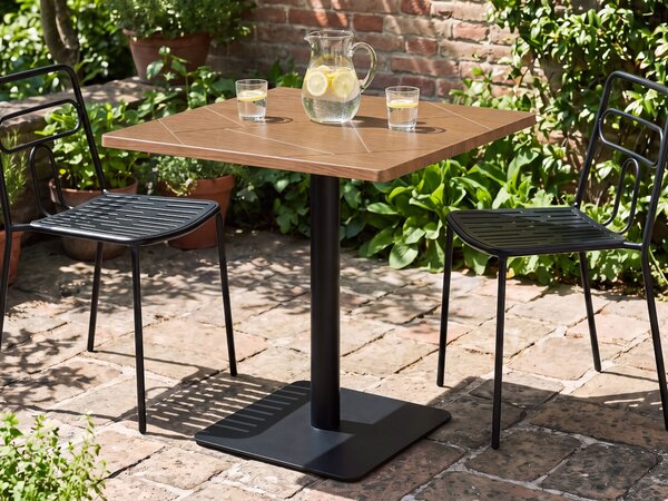 Bistro stolek STINTINO 60 cm 60 cm Kov Černá