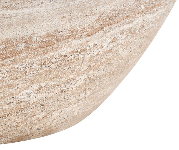 Konferenční stolek VICARELLO 68 cm 68 cm Travertinový efekt