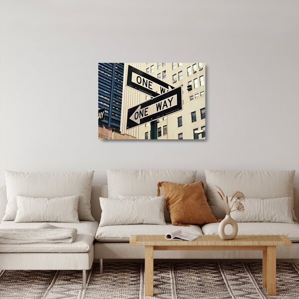 Skleněný obraz - New York ONE WAY (70x50 cm)