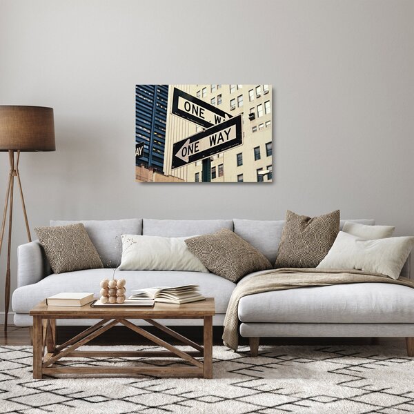 Skleněný obraz - New York ONE WAY (70x50 cm)