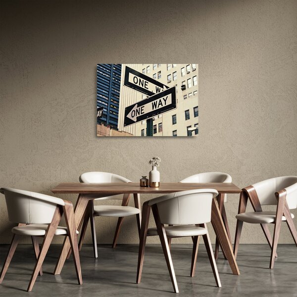 Skleněný obraz - New York ONE WAY (70x50 cm)