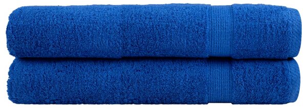Prémiové saunové osušky SOLUND 2 ks modré 80x200 cm 600 g/m² 137194