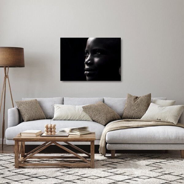 Skleněný obraz - Afričanka (70x50 cm)